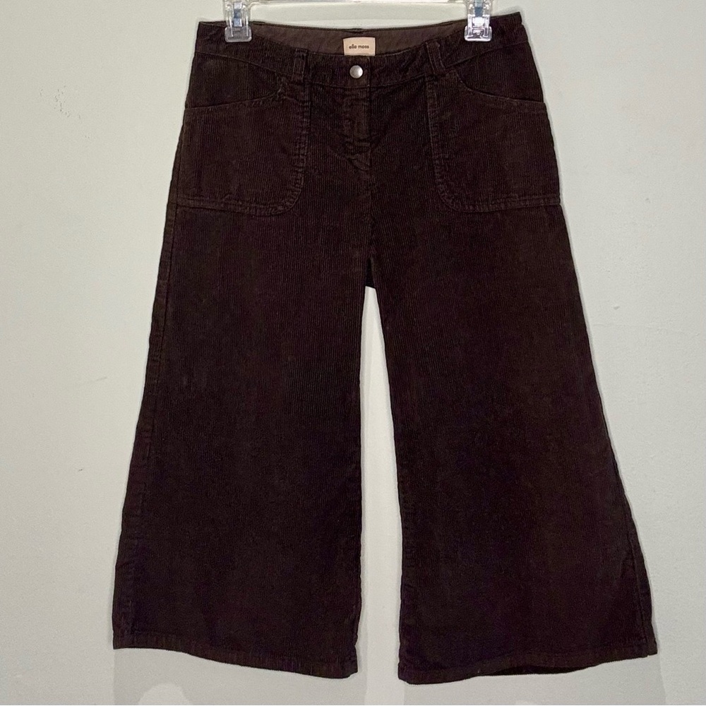 Ella Moss brown cropped corduroy pants, size 2